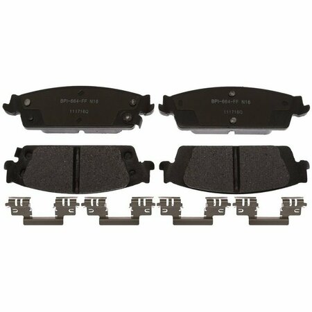 R/M BRAKES BRAKE PADS OEM OE Replacement; Ceramic; Includes Mounting Hardware MGD1711CH